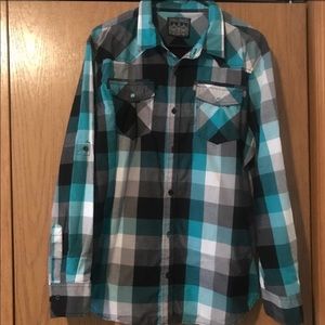 Men’s Blue Plaid shirt